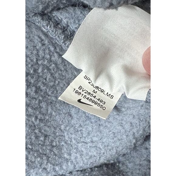 Nike Sportswear Club Fleece Hoodie Men's M Slate Blue Pullover Swoosh BV2654-493 - Picture 5 of 5